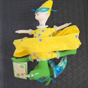 The Library Dragon Flip Doll Merry Makers Miss Lotta Scales Plush Reversible 12"